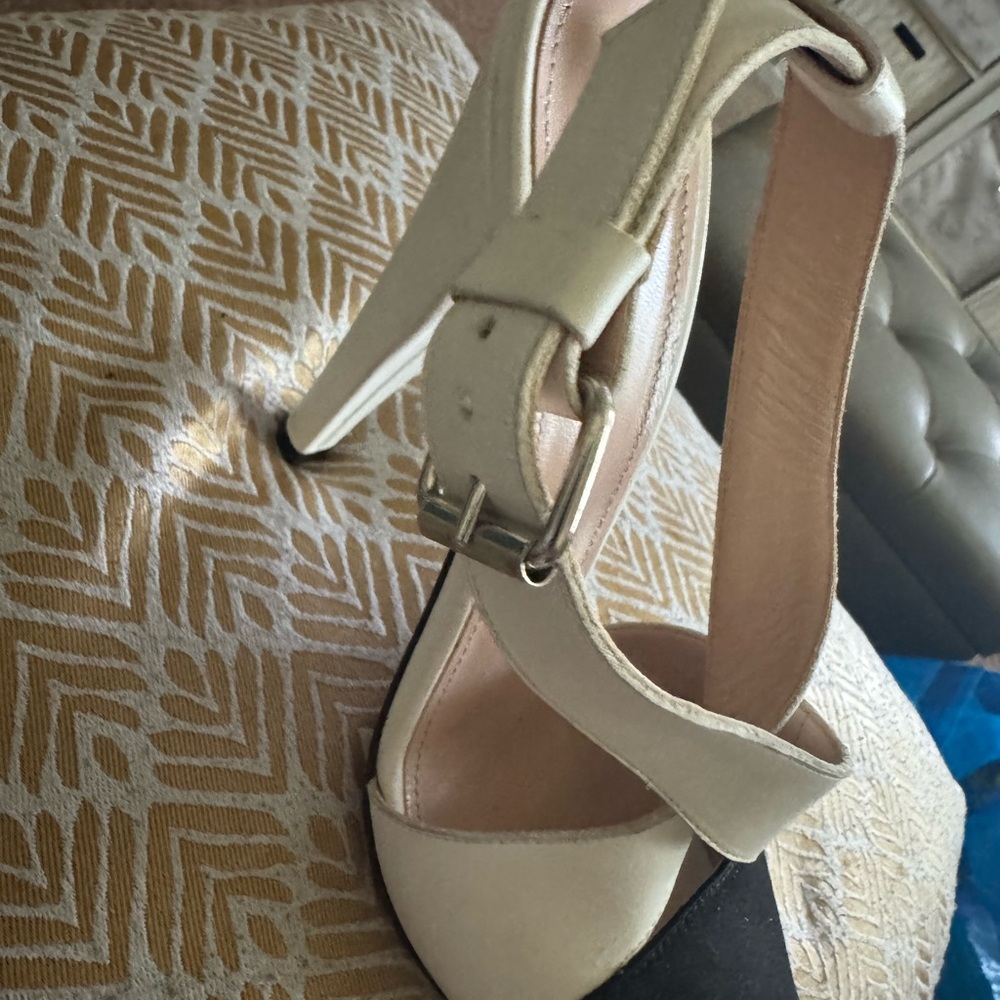 Chic Cream Strappy Heels